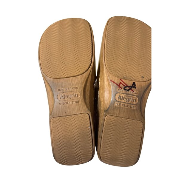 Alegria Gold Slip-Resistant Sandals Size 6 - Picture 5 of 6